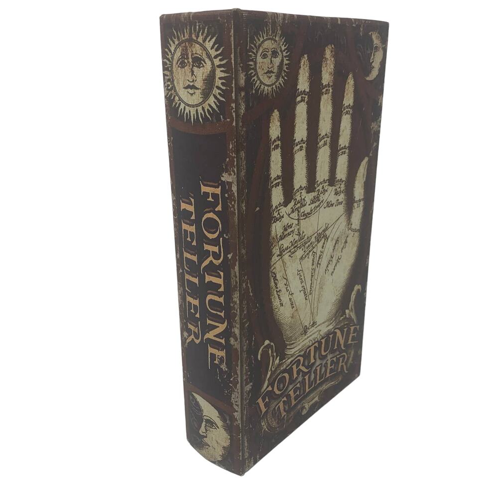 NWOT Halloween FORTUNE TELLER spell book spellbook tabletop decor - Picture 8 of 8